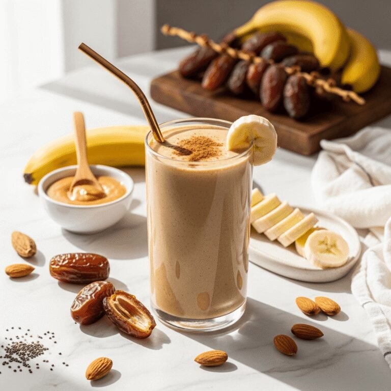 Creamy Banana Date Smoothie Recipe – Naturally Sweet & Energy-Boosting!