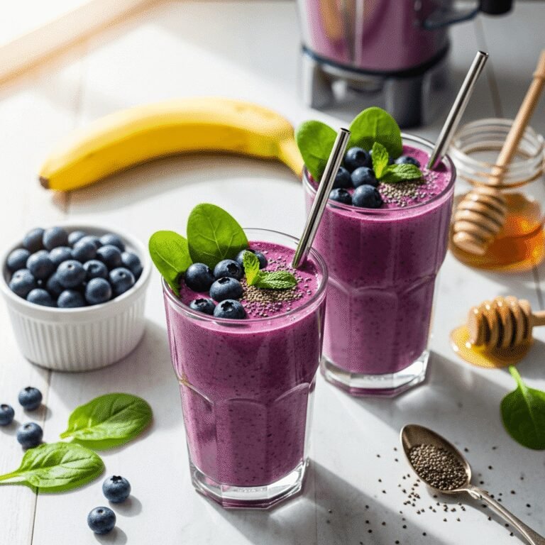 Blueberry Spinach Smoothie Recipe: The Secretly Healthy Green Smoothie Everyone Loves