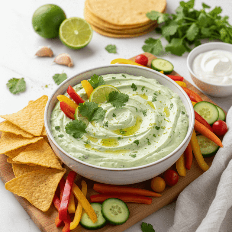 Cilantro Lime Yogurt Dip Recipe: Fresh, Tangy, and Perfectly Zesty