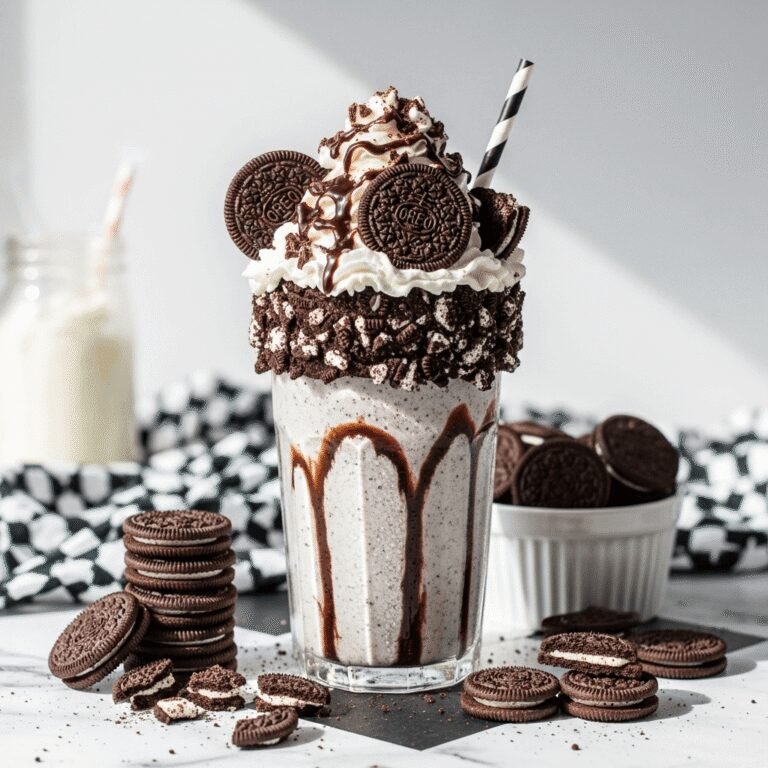 Ultimate Cookies and Cream Milkshake Recipe – Thick, Dreamy & Oreo-Loaded!