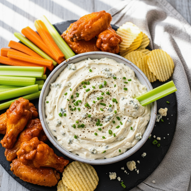 The Best Creamy Blue Cheese Dip Recipe (Ready in 10 Minutes!)