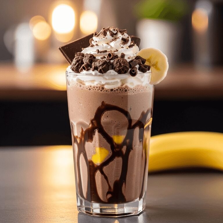 Decadent Chocolate Banana Smoothie (Tastes Like a Milkshake!)