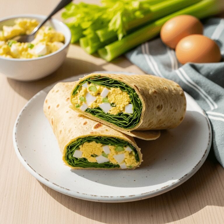 Easy Egg Salad Wrap Recipe – Fresh, Creamy & Ready in 15 Minutes
