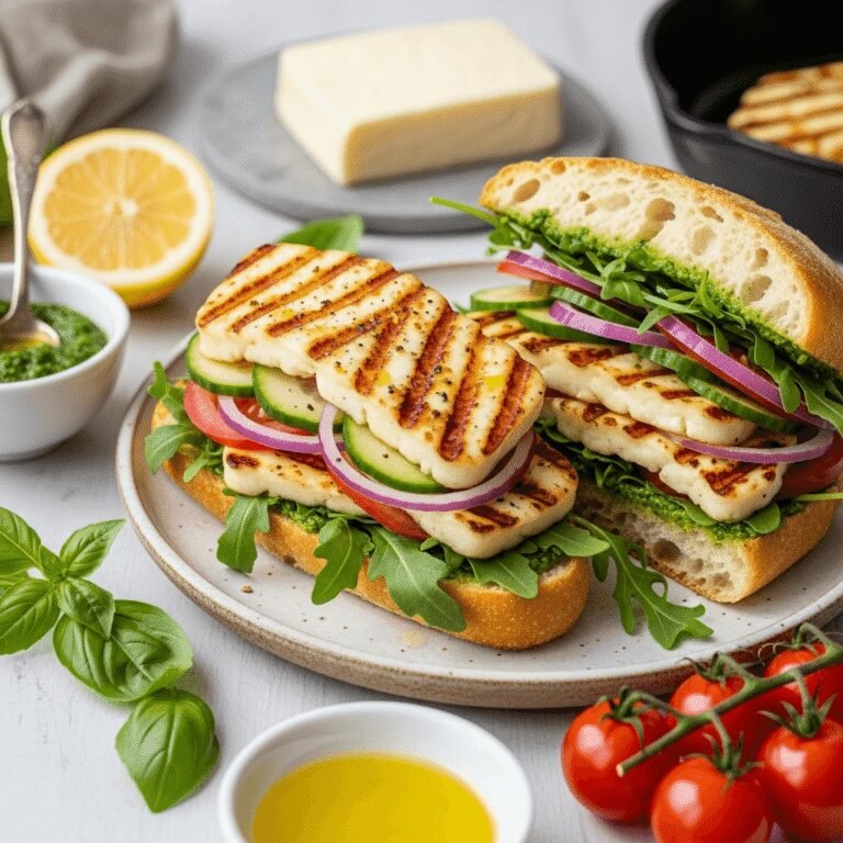 The Ultimate Grilled Halloumi Sandwich Recipe: Crispy, Golden & Irresistibly Delicious