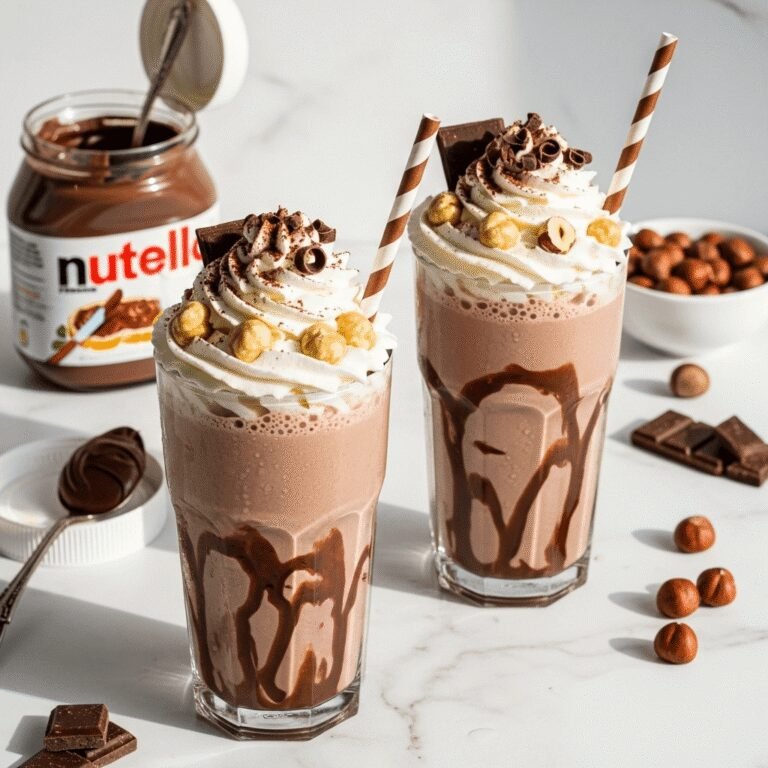Easy Nutella Milkshake Recipe (Ready in 5 Minutes!)