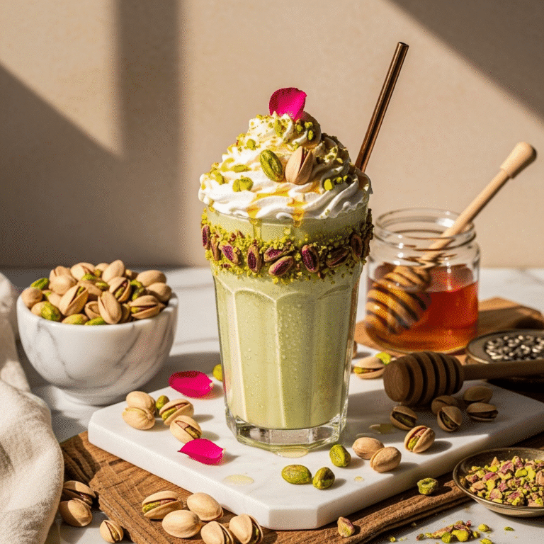 Creamy Pistachio Milkshake Recipe – Unique, Luxurious & Irresistibly Delicious!