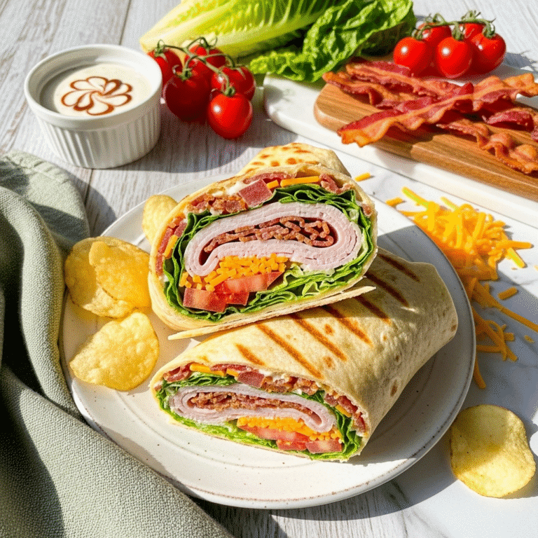 Easy Turkey Ranch Wrap Recipe: Fresh, Flavorful, and Ready in 5 Minutes