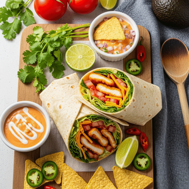 Spicy Chicken Wrap Recipe – Quick, Flavorful & Perfect for Busy Weeknights!
