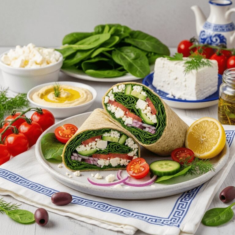 Spinach Feta Wrap Recipe: Mediterranean Flavor in Every Bite