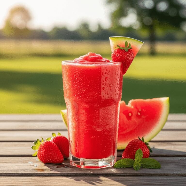 Refreshing Strawberry Watermelon Smoothie Recipe – Summer in a Glass!