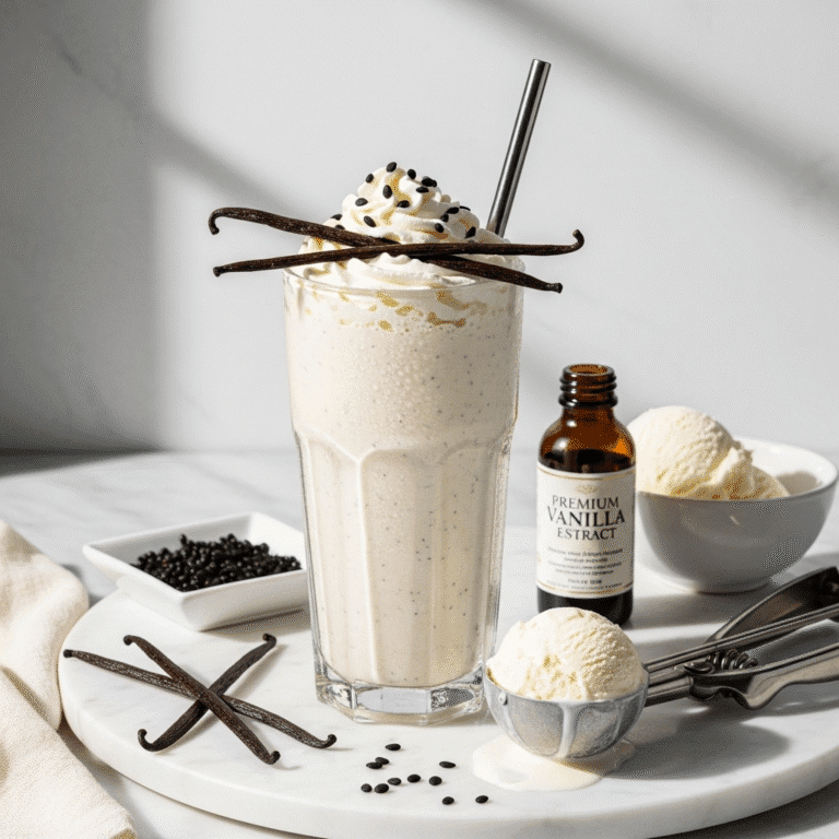 Classic Vanilla Bean Milkshake Recipe – Pure, Elegant & Simply Perfect!