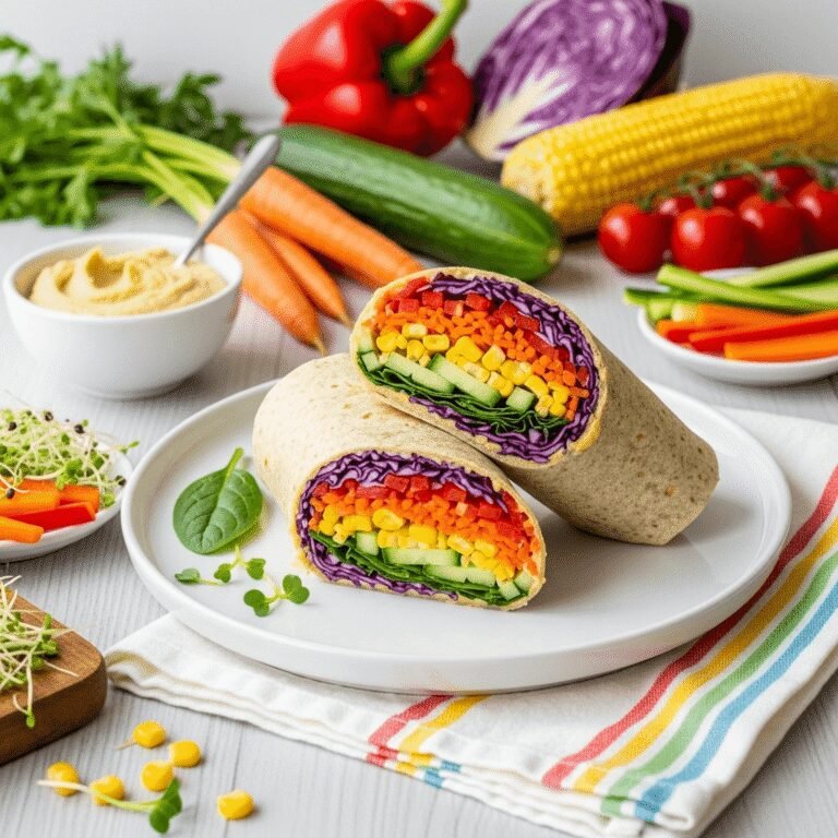 Veggie Rainbow Wrap Recipe: Colorful, Fresh, and Absolutely Delicious