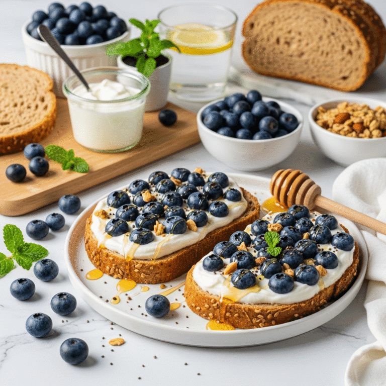 Healthy Blueberry Yogurt Toast Recipe – Protein-Packed & Simply Delicious!