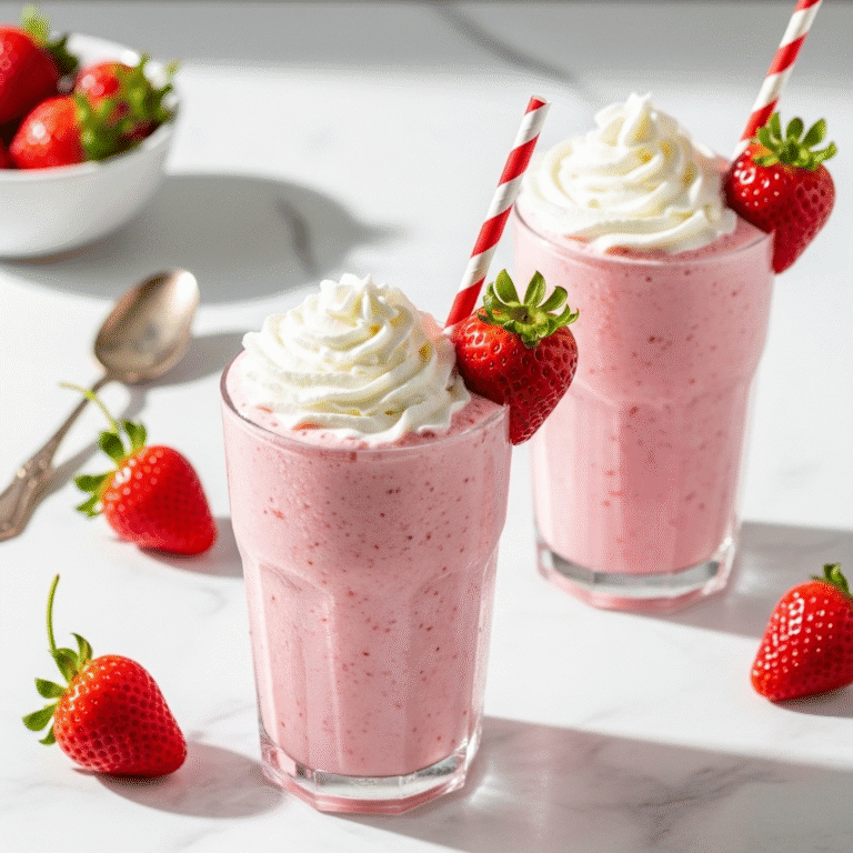 Easy Homemade Strawberry Milkshake Recipe (Ready in 5 Minutes!)