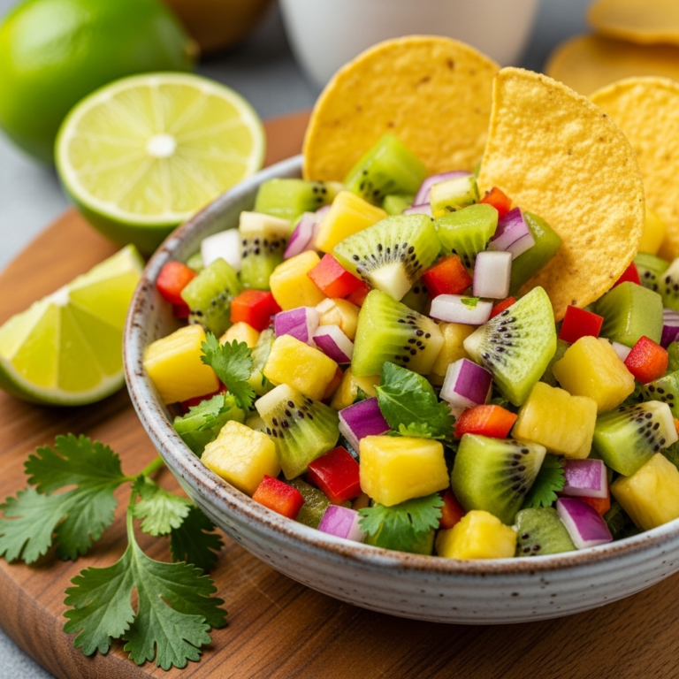 Tropical Kiwi Pineapple Salsa Recipe – Sweet, Tangy & Irresistibly Fresh