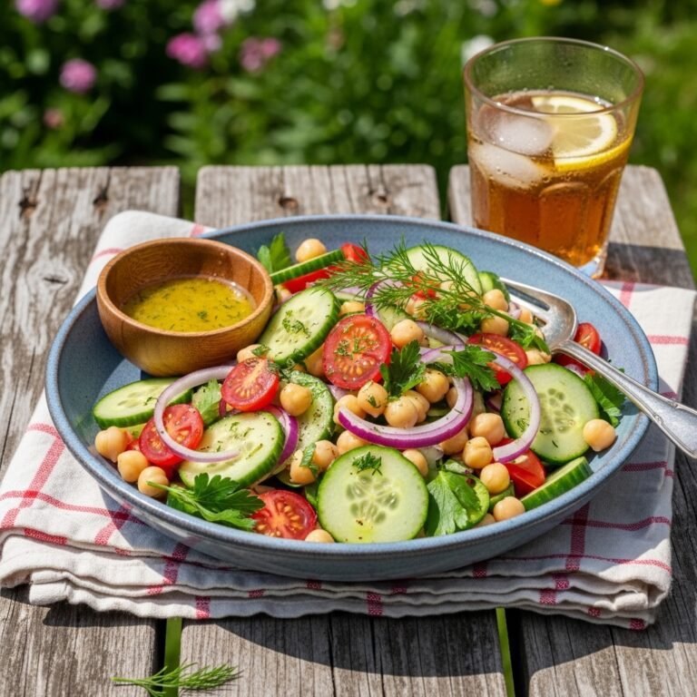Easy Chickpea Cucumber Salad Recipe – Fresh, Healthy & Perfect for Summer