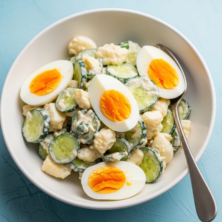 Creamy Egg Cucumber Salad Recipe – Easy, Refreshing & Healthy Side Dish