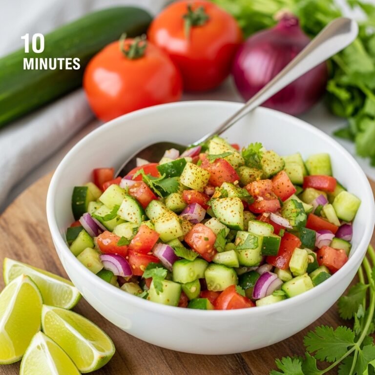 Easy Kachumber Salad Recipe – Fresh Indian Chopped Salad in 10 Minutes