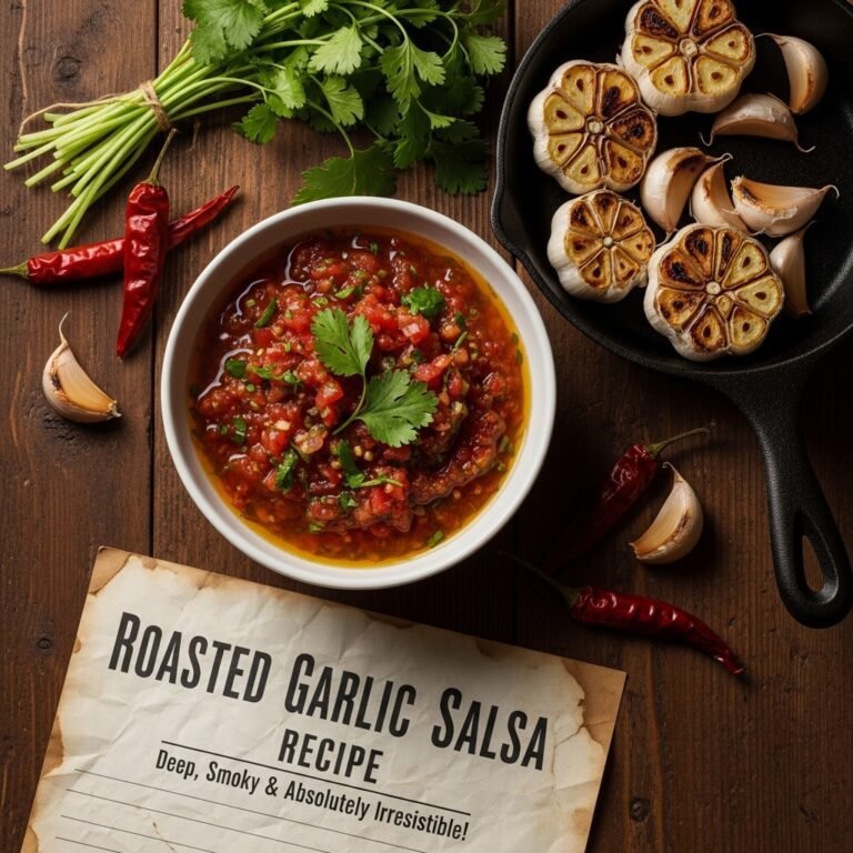Roasted Garlic Salsa Recipe — Deep, Smoky & Absolutely Irresistible!