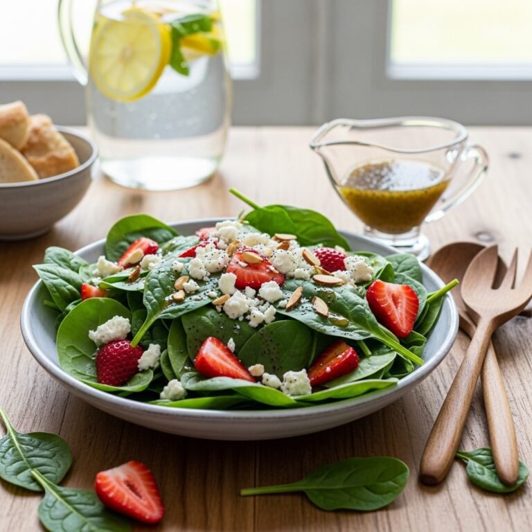 Easy Spinach Strawberry Salad Recipe – Fresh & Healthy Summer Favorite