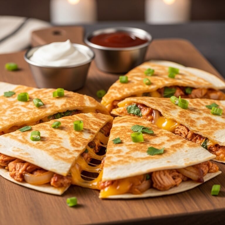 Easy BBQ Chicken Quesadilla Recipe – Cheesy, Crispy & Perfect for Weeknight Dinner
