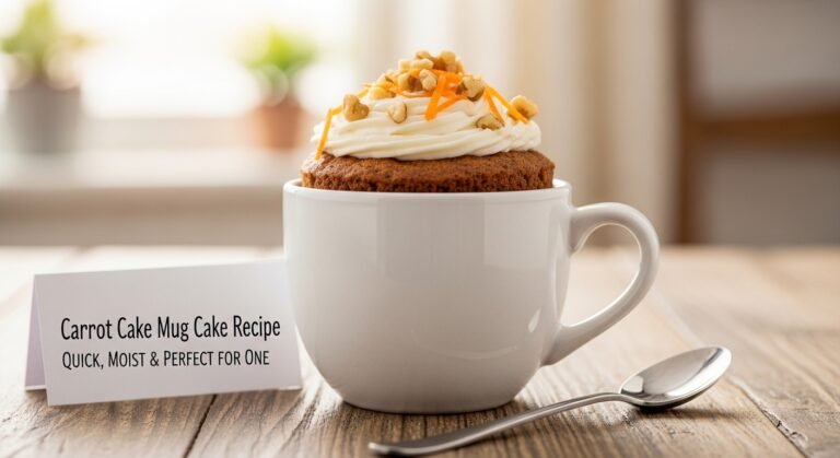 Carrot Cake Mug Cake Recipe – Quick, Moist & Perfect for One