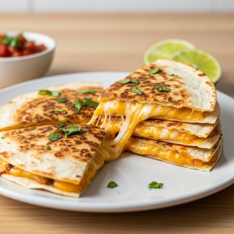 Easy Cheese Quesadilla Recipe – Crispy, Cheesy 10-Minute Snack