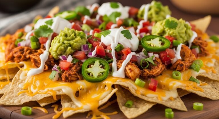 Easy Chicken Salsa Nachos Recipe – The Ultimate Loaded Nachos for Game Night
