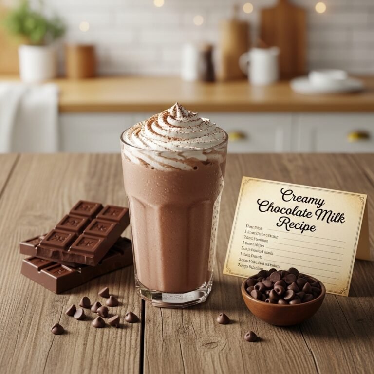 Creamy Chocolate Milk Recipe – Easy Homemade Chocolate Drink Everyone Loves