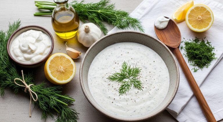 Creamy Yogurt Dill Dressing Recipe – Fresh, Tangy & Easy