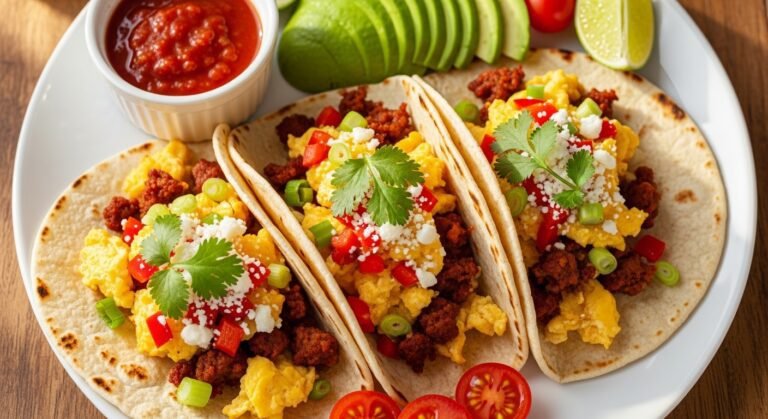Egg Breakfast Tacos Recipe – Easy, Protein-Packed Morning Tacos