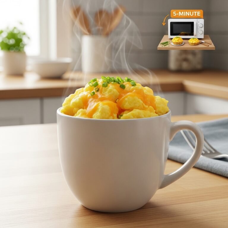 Microwave Egg and Cheese Mug Recipe – The Ultimate 5-Minute High-Protein Breakfast