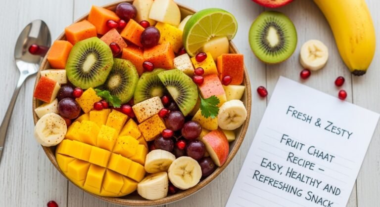 Fresh & Zesty Fruit Chaat Recipe – Easy, Healthy, and Refreshing Snack