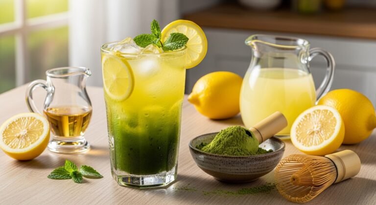 Refreshing Matcha Lemonade Recipe – A Bright, Energizing Summer Drink