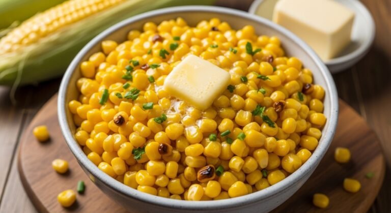 Microwave Buttered Corn Recipe – Quick, Sweet & Buttery Corn in Minutes