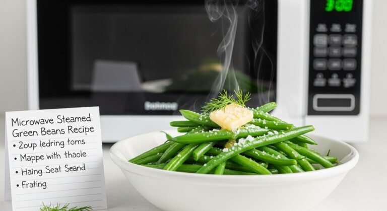 Microwave Steamed Green Beans Recipe – Quick, Healthy, and Perfect Every Time