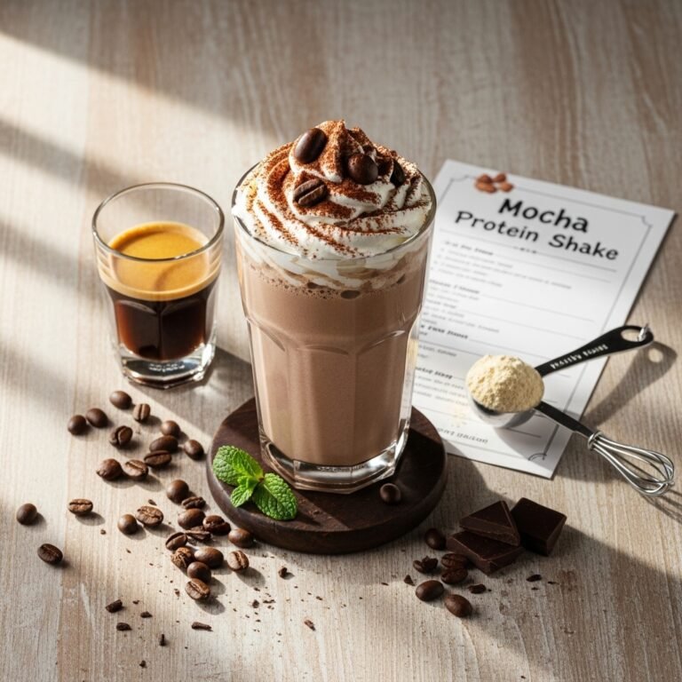 Mocha Protein Shake Recipe – Creamy, Chocolate Coffee Boost in 5 Minutes