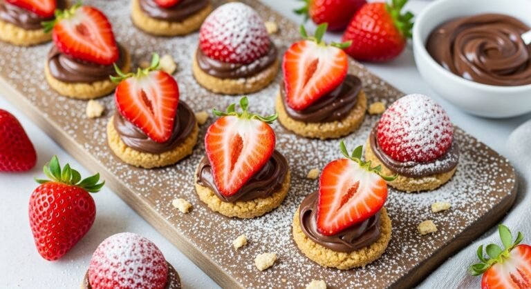 Easy Nutella Strawberry Bites Recipe – Quick No-Bake Sweet Treat