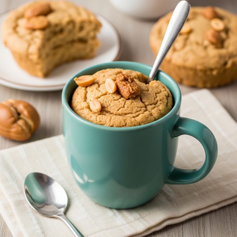 Peanut Butter Mug Cake Recipe – Quick, Easy & Ready in 2 Minutes