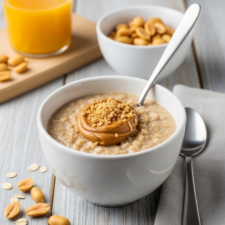 Creamy Peanut Butter Oatmeal Recipe – A Healthy & Easy Breakfast