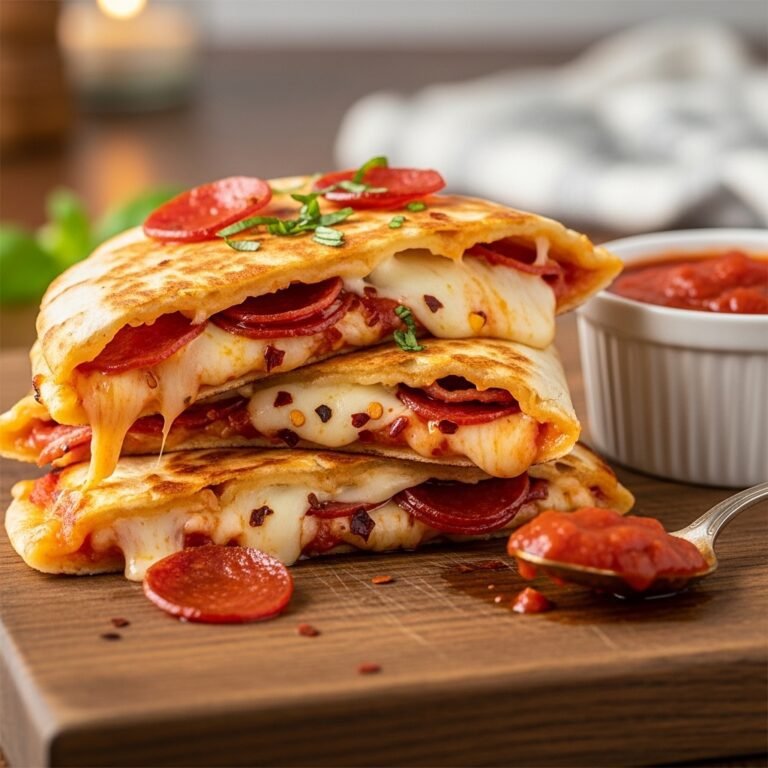 Easy Pepperoni Quesadilla Recipe – Crispy, Cheesy Pizza-Style Quesadilla