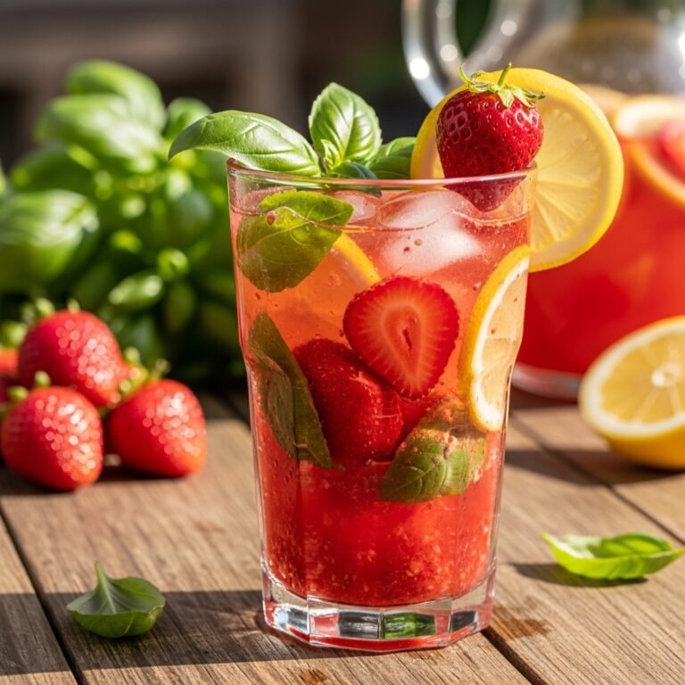Refreshing Strawberry Basil Lemonade Recipe – Easy Summer Drink Everyone Loves