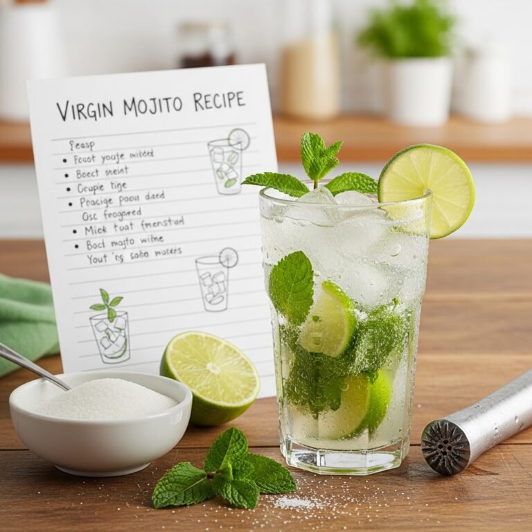 Virgin Mojito Recipe – Refreshing Mint Lime Mocktail in Minutes