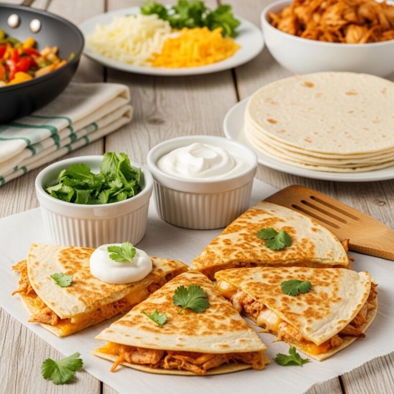 Easy Turkey Cheese Quesadilla Recipe – Crispy, Cheesy & Perfect for Quick Meals