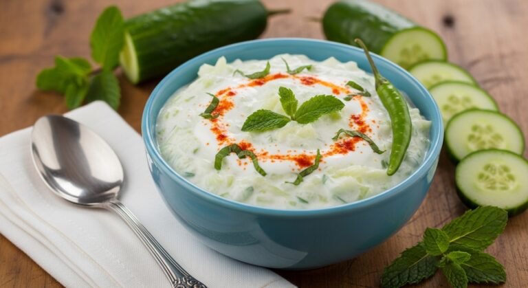 Refreshing Cucumber Raita Recipe – Creamy, Cool & Perfect for Any Meal